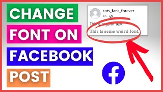 How To Change Font On Facebook Post Text in 2024 [upl. by Arimak]