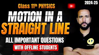 Motion in a straight line Most Important Questions 202425  Class 11 Physics NCERT by Ashu Sir [upl. by Ttirrej]