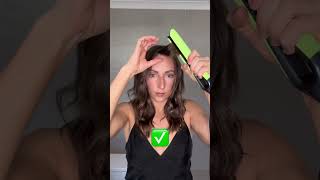 Style your bangs using ghd chronos straightener in cyber lime by ChantelleMareeHair youtubeshorts [upl. by Marlea851]