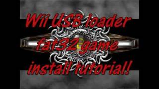 Wii USB loader FAT32 game install tutorial [upl. by Hanahs]