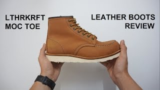 LTHRKRFT Moc Toe Boots Review [upl. by Neesay998]