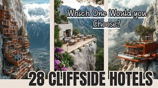 28 JawDropping Cliffside Hotel Designs You Must See  Stunning Architecture Tour [upl. by Chavey]