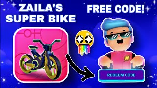 FREE CODE  ZALIAS SUPER BIKE 🚴✨ [upl. by Meekyh]