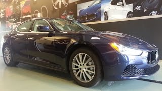 2014 Maserati Ghibli S Q4 Blu Passione with Sabbia interior Video Walkaround [upl. by Htebirol394]