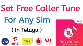 How to set free caller tune in telugu  Free caller tune in android [upl. by Noirb]