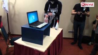 Notebook EXPO 12 CrashTest Fujitsu Lifebook E781 [upl. by Issi529]