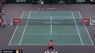 Wawrinka vs Nadal Atp Paris 2019 R16 [upl. by Nylek]