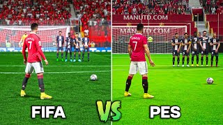 CRISTIANO RONALDO Free Kicks • FIFA vs PES 20052023 [upl. by Bigler]