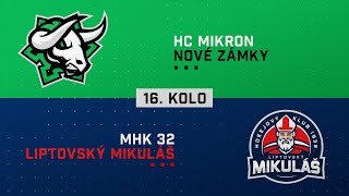 16kolo HC Mikron Nové zámky  MHK 32 Liptovský Mikuláš HIGHLIGHTS [upl. by Acireed]