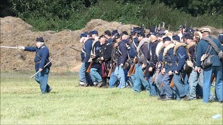 American Civil War Battle Little Round Top reenactment highlights at Military Odyssey 2024 [upl. by Sapienza]