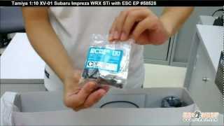 Tamiya XV01 Subaru Impreza WRX STi 110 EP RC Car 58528 Unboxing [upl. by Meyeroff]