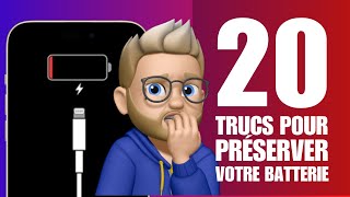ÉCONOMISEZ la batterie de votre iPhone  20 trucs et astuces [upl. by Templa]
