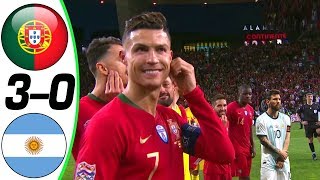 Portugal vs Argentina 30  All Goals and Highlights RÉSUMÉN Y GOLES  Last Matches  HD [upl. by Novak]