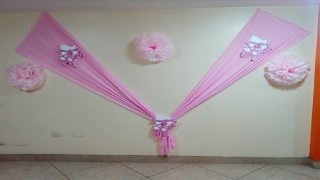 ✔DECORACIÓN DE TELAS PARA EVENTOS¡¡¡MUY FACIL [upl. by Larena]