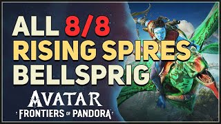 All Rising Spires Bellsprig Locations Avatar Frontiers of Pandora [upl. by Dnilazor919]