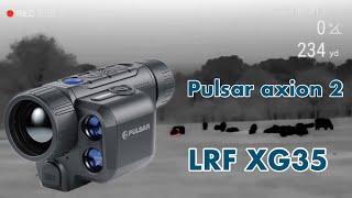 Pulsar Axion 2 XG35 LRF thermal monocular PulsarNV [upl. by Drofnats]