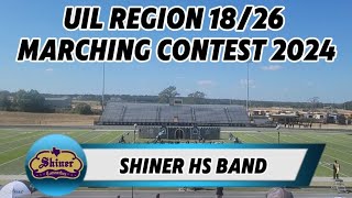 Shiner HS Band UIL Region 1826 Marching Contest 2024 [upl. by Anahsit914]