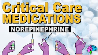 Norepinephrine Levophed  Critical Care Medications [upl. by Audie]