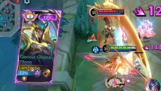 ANGELA SUPPORT OP🔥 ZILONG GAMEPLAY🥰 [upl. by Ashelman]