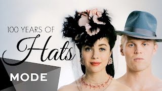 100 Years of Fashion Hats ★ Glamcom [upl. by Siuqramed]