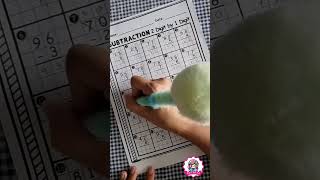 🌸Subtraction 2 digit by 1 digit nataliestudio mathactivities worksheet mathworksheets [upl. by Licko]