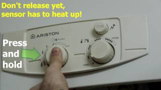 Relighting Pilot Light on Ariston Instant Water Heater [upl. by Swetiana]