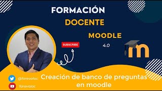 📚 Vídeo 13 ➡️ Crear banco de preguntas en Moodle 40  Parte 1 👨‍🏫 [upl. by Jillana]