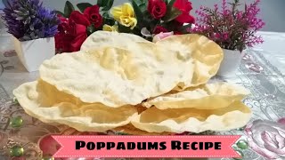 poppadoms recipe  cooking with safia UK [upl. by Obau]