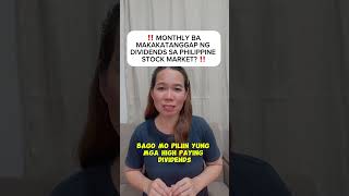 Monthly ba makakatanggap ng DIVIDENDS sa Philippine Stock Market [upl. by Amadus]