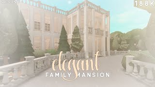 Bloxburg  Elegant Family Mansion Build [upl. by Essilem]