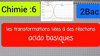 transformations liées aux réactions acido basiques  2Bac الثانية بكالوريا [upl. by Joni714]