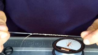 how to deel 2 een voorslag bevestigen  how to tie a snagleader dubble uni knot [upl. by Netsyrc]