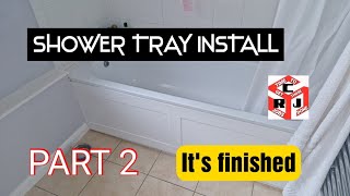 SHOWER TRAY INSTALL It is good to go [upl. by Nathanil]