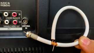 A piece of coaxial cable unlocks all TV channels  Antenna Booster [upl. by Carbone]