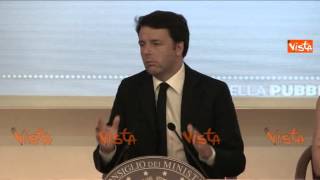 RENZI RIFORMA PA MENO BUROCRAZIA PER LE IMPRESE [upl. by Zabrina]