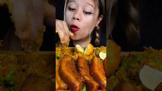 Eating Delicious Biryani with Egg So Yummy 😋mukbang eatshow eatingasmr asmr egg [upl. by Ennaitsirk]