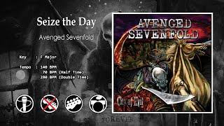 Avenged Sevenfold  Seize the Day Backing Track  No Guitar [upl. by Aela]