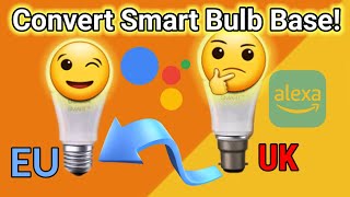 Smart Bulb Bayonet cap to Edison screw swap no adapter needed B22 E27 ElectronicsCreators [upl. by Alaham]