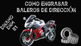 COMO ENGRASAR LOS BALEROS DE MI MOTO DINAMO DNM R1 250 [upl. by Gelasius33]