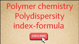 Polydispersity indexformula [upl. by Landau]