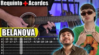 BELANOVA  Peso Pluma Ft Tito Double P  Requinto  Acordes  TABS  Tutorial Guitarra [upl. by Gwenni]