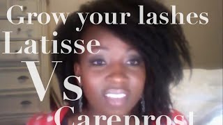 Latisse vs Careprost review a side by side comparison How to grow your lashes [upl. by Oicnecserc]