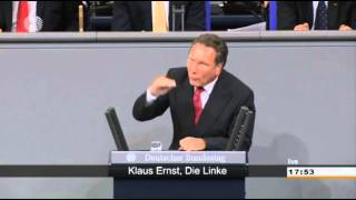 Klaus Ernst im FrageFeuer von Patzelt Mindestlohn [upl. by Analos476]