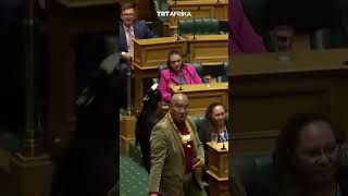 Haka Protests In New Zealand Parliament [upl. by Hochman]