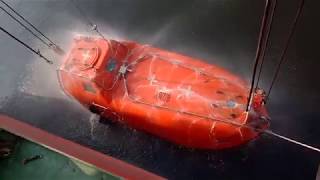 Enclosed lifeboat sprinkler system [upl. by Schlessel]