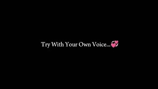 Try with your own voice❤ love viral singing music [upl. by Celle]