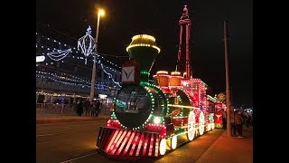 Blackpool illuminations 2018 and illuminated trams 28818 [upl. by Jed991]