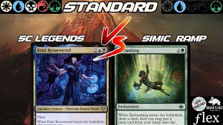 5C Legends VS Simic Ramp MTG Standard [upl. by Marice]