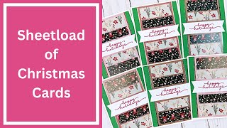 October 2024 SheetLoad of Cards  Christmas Cardmaking Process [upl. by Iorio]