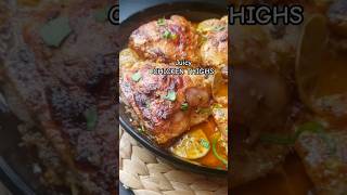 Juicy chicken thighs recipe chickendinner chickenrecipes shorts recipe [upl. by Natty]